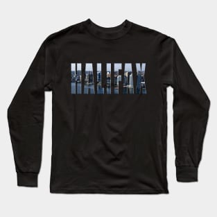 Halifax City Skyline Long Sleeve T-Shirt